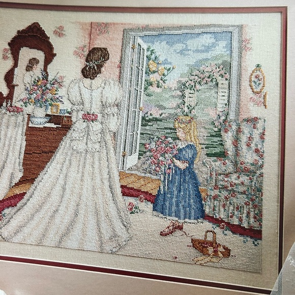5/$25 Paula Vaughan Cross-Stitch Pattern Victorian wedding dress 2347 🪡 - Picture 3 of 8